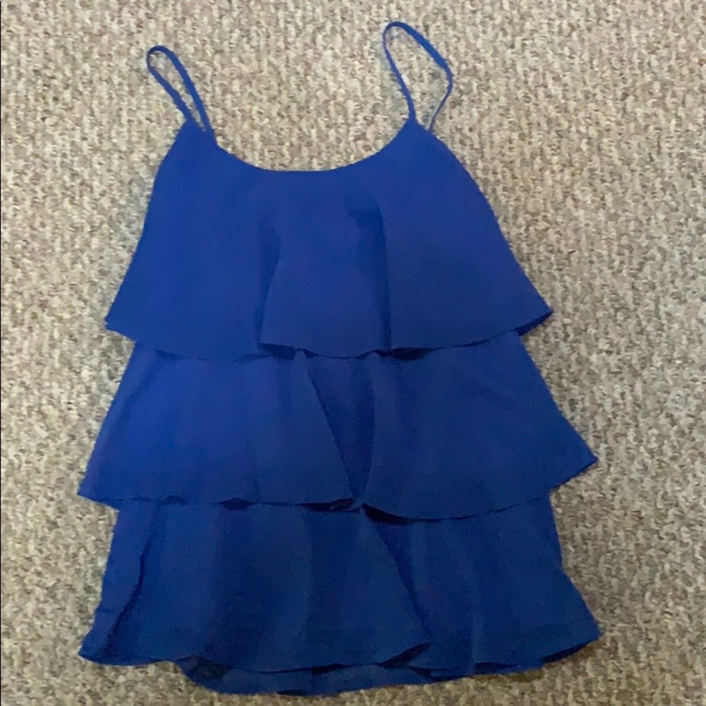 Candie’s Blue Ruffled Top